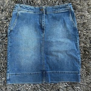 denim midi skirt from talbots